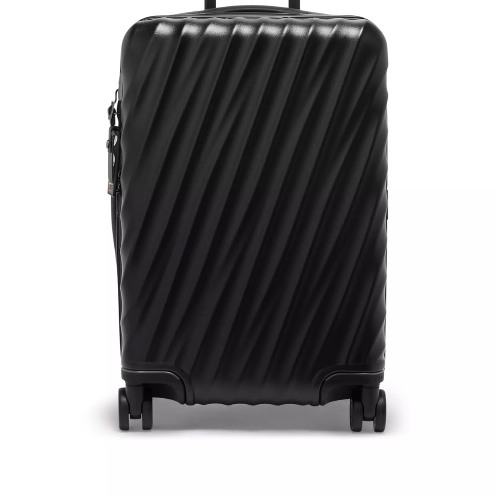 Tumi Black Diagonal-Textured Spinner Carry-On